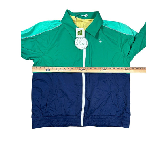 Criquet Windbreaker Jacket Mens Size XXL Golf Colorblock NWT Track Nylon - Picture 6 of 10